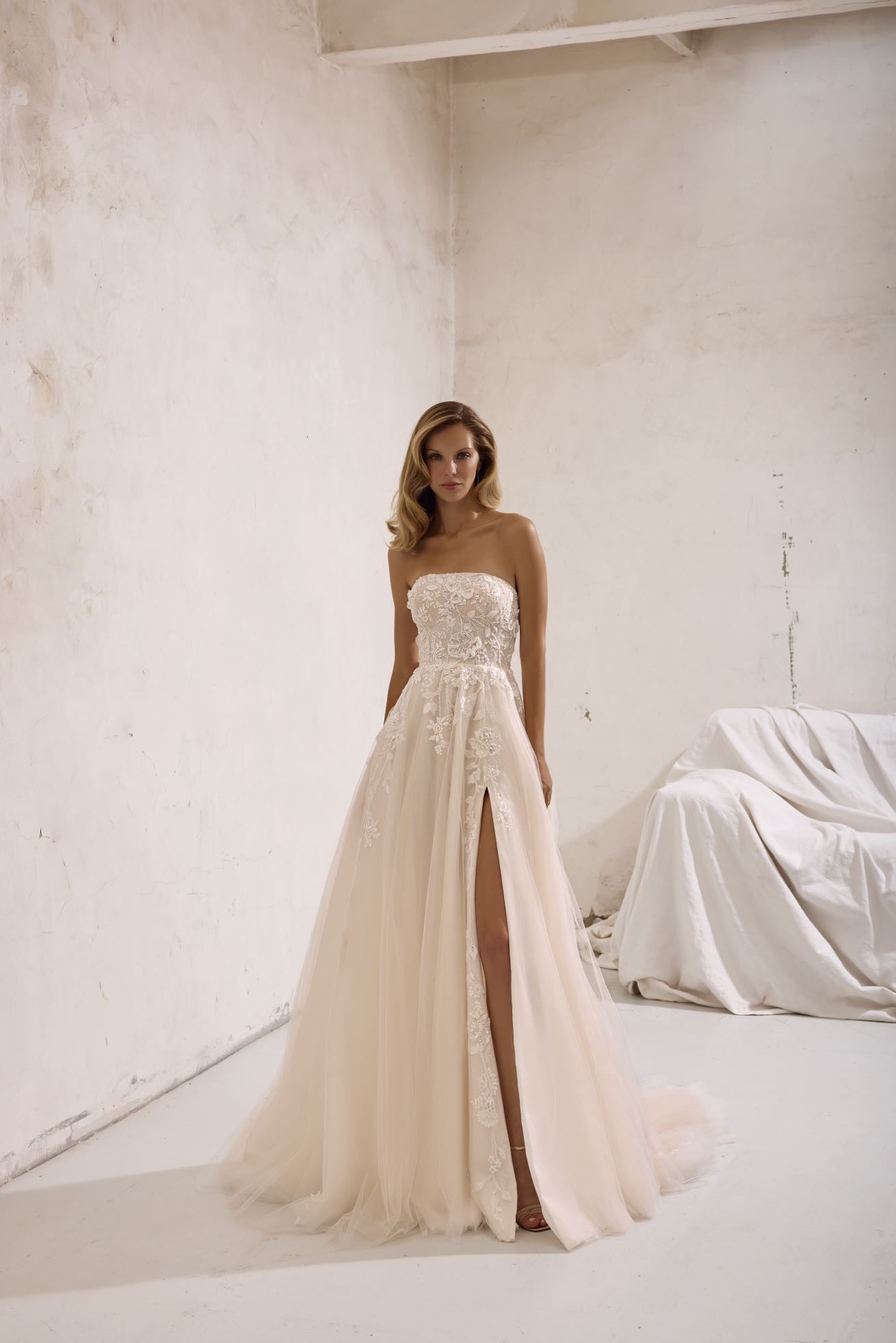 Vestido de Novia Alina — Corte A con Encaje y Tul | Love and Lace
