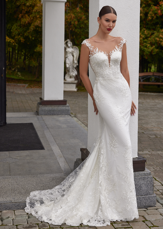 Vestido de Novia Anna — Corte Sirena con Encaje Floral | Love and Lace