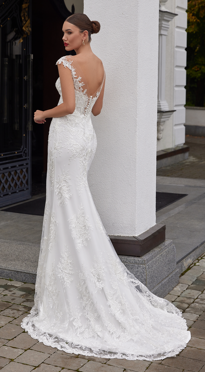 Vestido de Novia Anna — Corte Sirena con Encaje Floral | Love and Lace